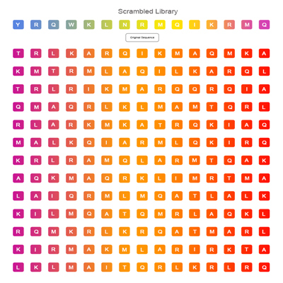 Scrambled Peptide Library